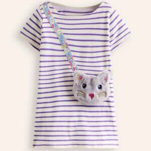 NWOT Mini Boden Fun Pocket Appliqué Tunic(A minor flaw-See the last two photos)